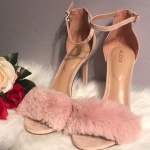 Aldo Lalisa Dress Sandal (Blush Pink, Size 7)